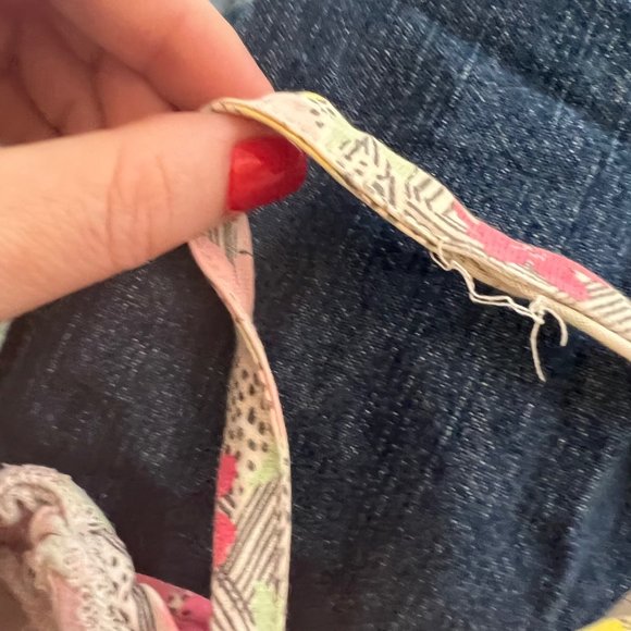 Circo 5T Strappy Girls Sleeveless Dress Pink Yellow Flowers Tropical Summer - Picture 6 of 9